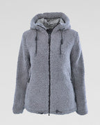 Graphitgraue Teddyjacke  – cozy, sportiv, modern