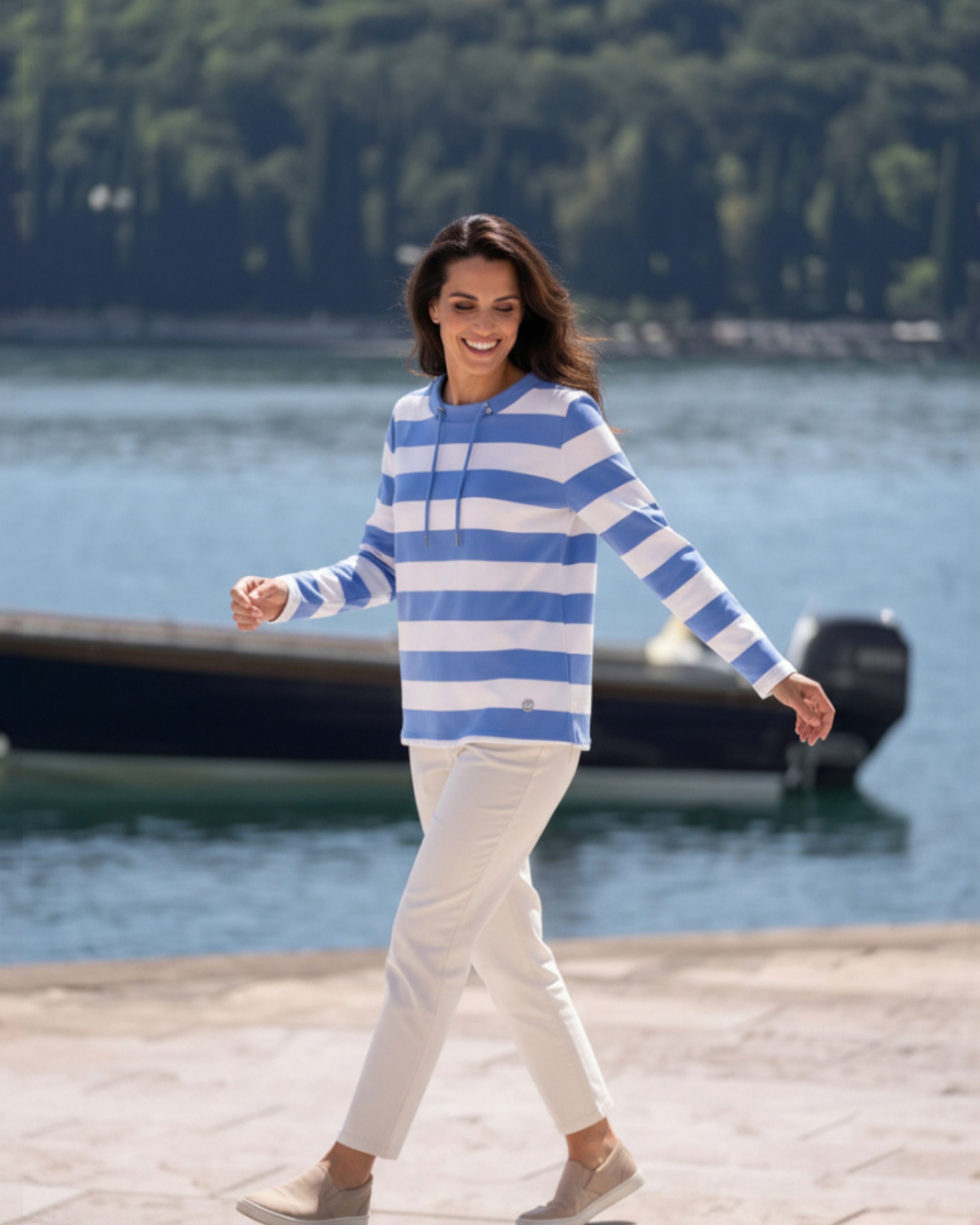 Sweatshirt mit Streifen – Stylisch & Bequem für jeden Tag