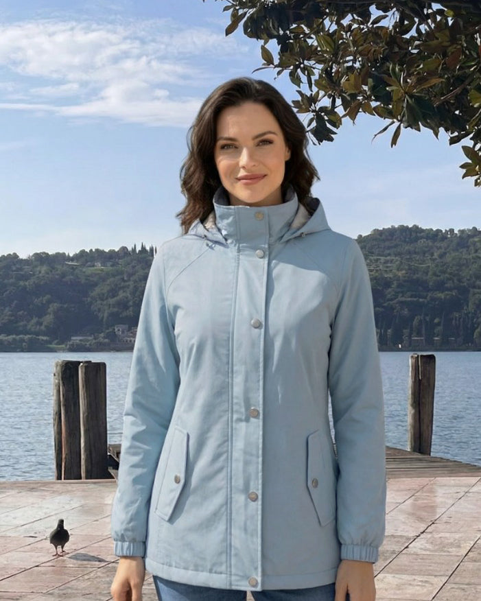 Damen Jacke mit abnehmbarer Kapuze – Funktional, stilvoll & alltagstauglich