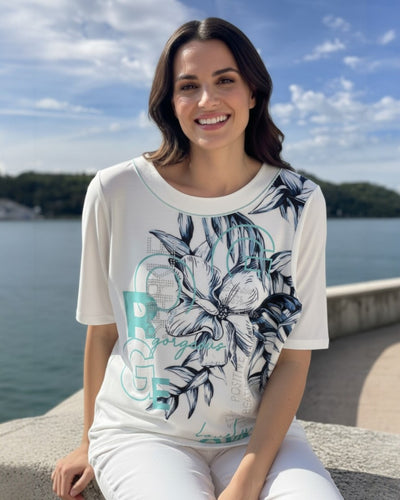Shirt mit verlängertem Halbarm