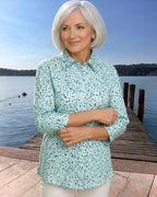 Elegantes Damen Polo mit 3/4 Ärmeln