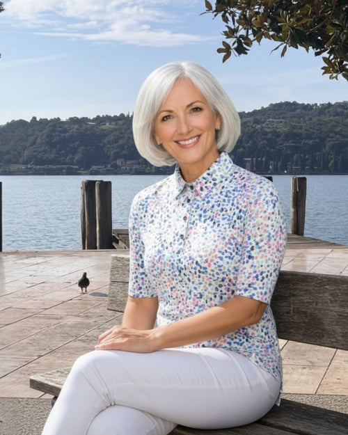 Damen Polo mit verlängertem 1/2-Arm – weich, stilvoll & bequem