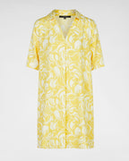 💚🤍🩷 Florales Viskosekleid „Riviera“ – mit Seitennahttaschen Leichtes Halbarmkleid