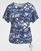 Moderne Tunika aus Viskose – Luftiges Shirt mit Tunnelzug & T-Sleeves