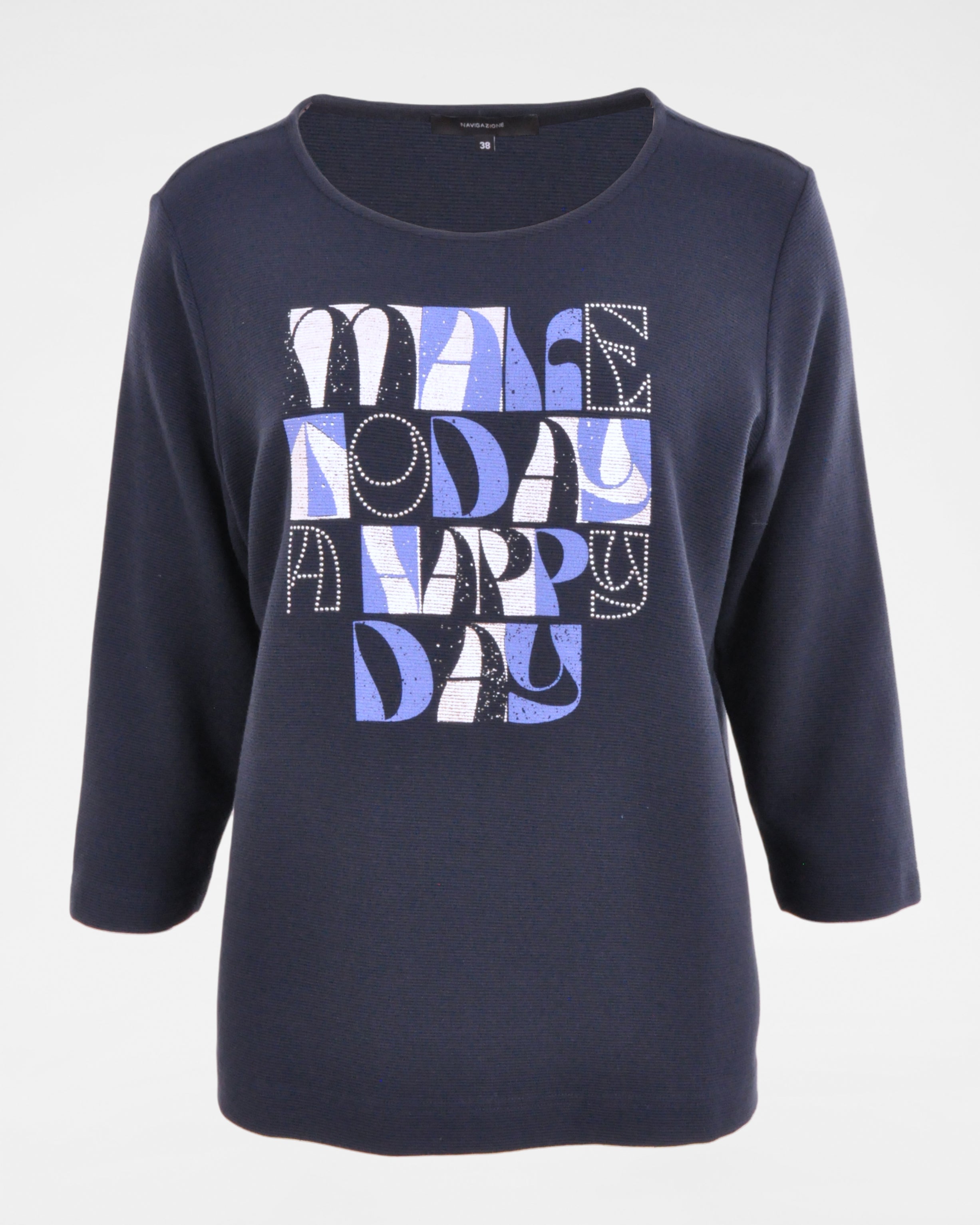 Damen Sweatshirt mit 3/4-Arm – Modernes Statement-Design