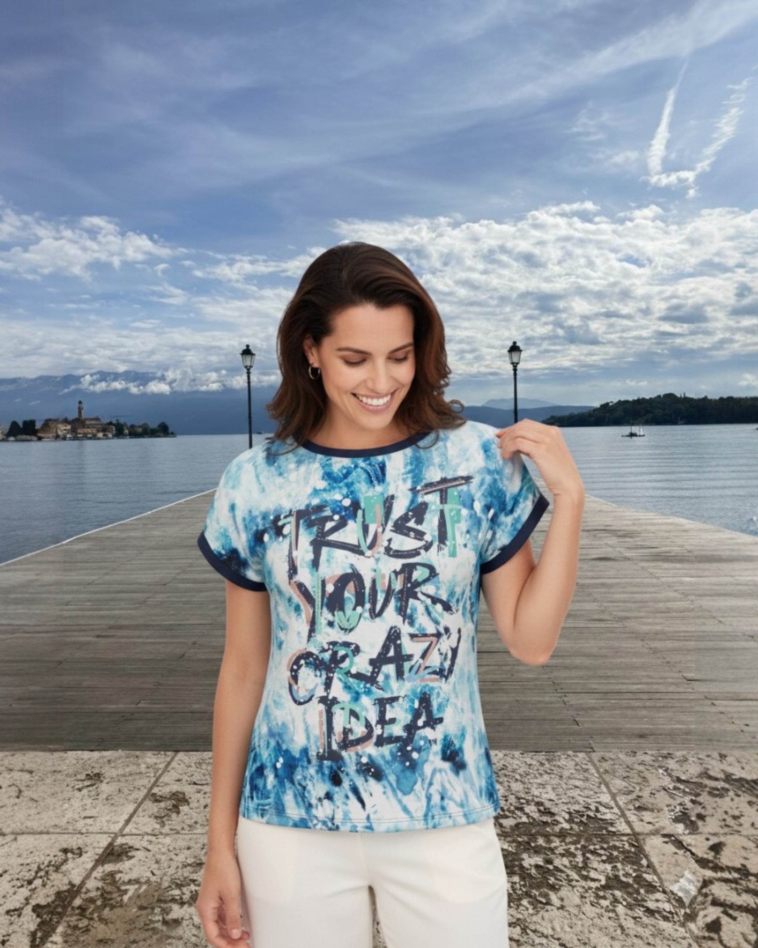Stylisches Shirt mit überschnittener Schulter – Moderner Statement-Look