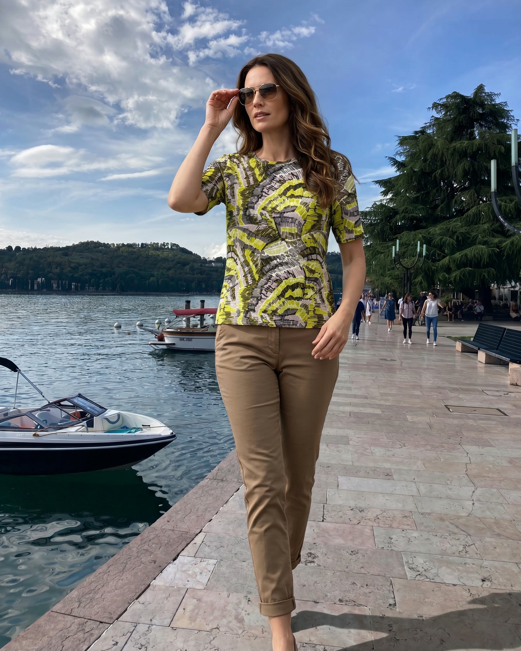Modischer Eyecatcher für jeden Tag: Das Navigazione Print-Shirt