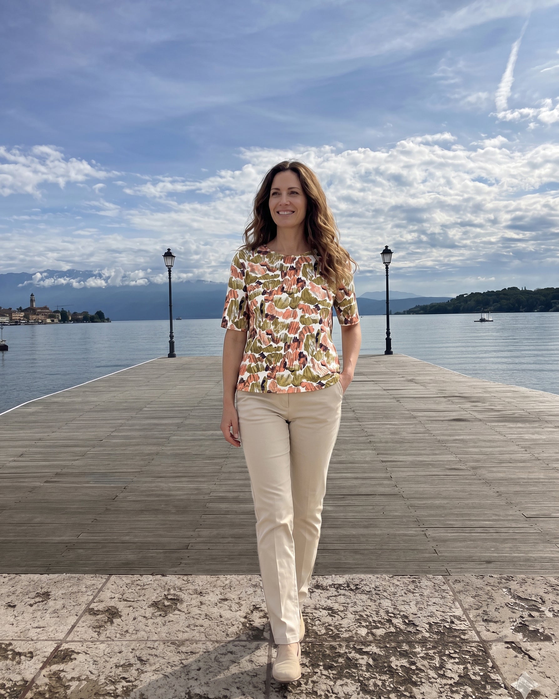 Shirt mit modernem Allover-Print – Stilvoll & bequem