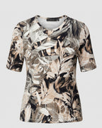 Shirt mit modernem Blätter-Print – stilvoll & bequem