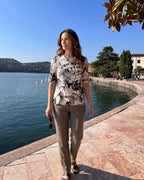 Shirt mit modernem Blätter-Print – stilvoll & bequem