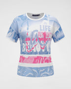 Modisches T-Shirt mit Print „Life & Beauty“ – Lässiger Streetwear-Look