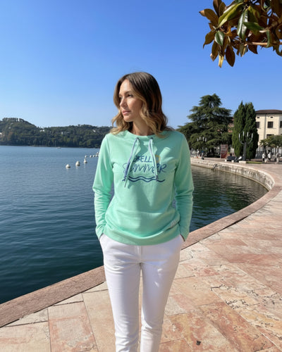 Hochwertiges Sweatshirt mit Kaviarprint – Super softes Langarm-Sweat mit Kontrastbändeln