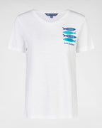 Halbarmshirt mit V-Ausschnitt