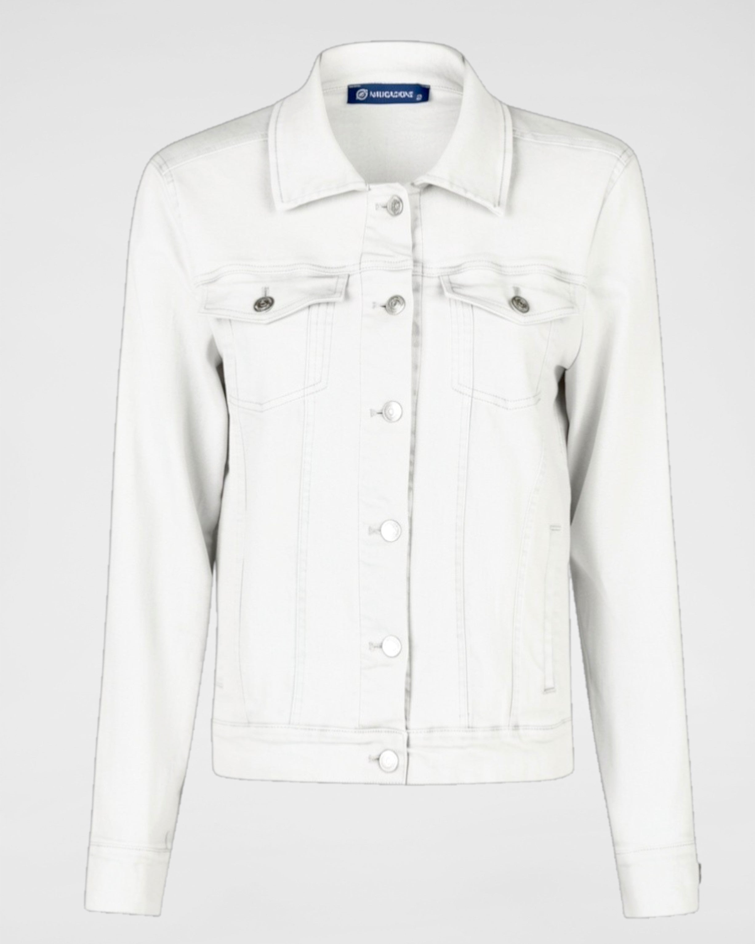 Jeansjacke – Garment Dyed mit praktischen Taschen