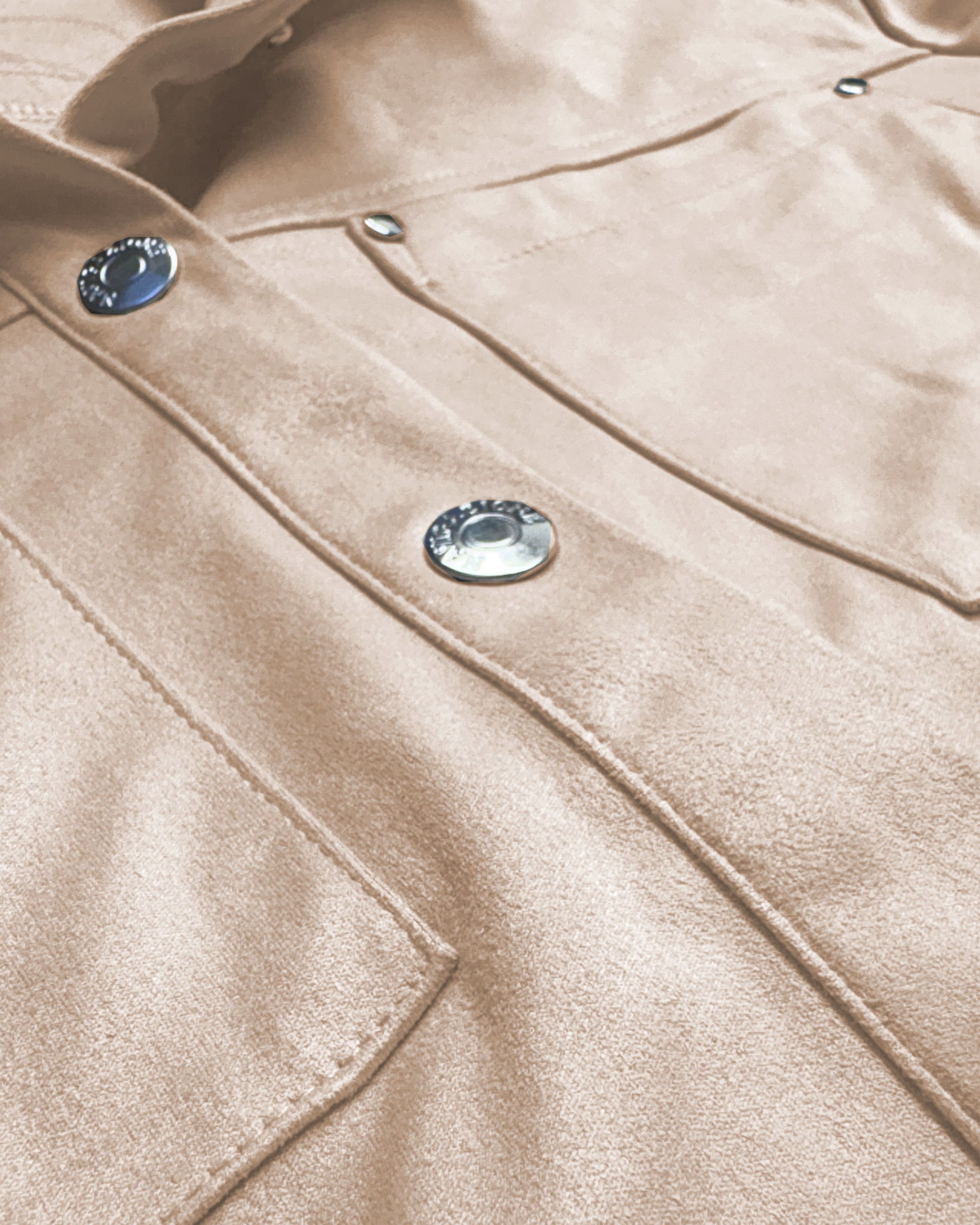 Overshirt „Desert Suede“ – Sandfarbenes Overshirt in softem Wildlederimitat