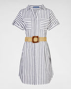 Kleid gestreift Navy-Weiß mit Gürtel – Klassischer Look mit modernem Stil
