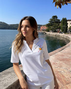 Tunika 1/2 Arm – Hochelastische Blusenware mit bunter Sonnenstickerei