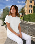 Tunika 1/2 Arm weiß – Leichte Musselinware für jeden Tag