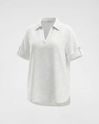 Tunika 3/4 Arm Weiß – Leichte Musselinware zum Krempeln