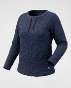 Struktur-Shirt in Navyblau