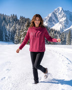 Sweatshirt mit Stehkragen und Print