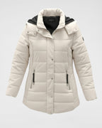 Steppjacke in Crema – Stilvoll, Warm & Wetterfest