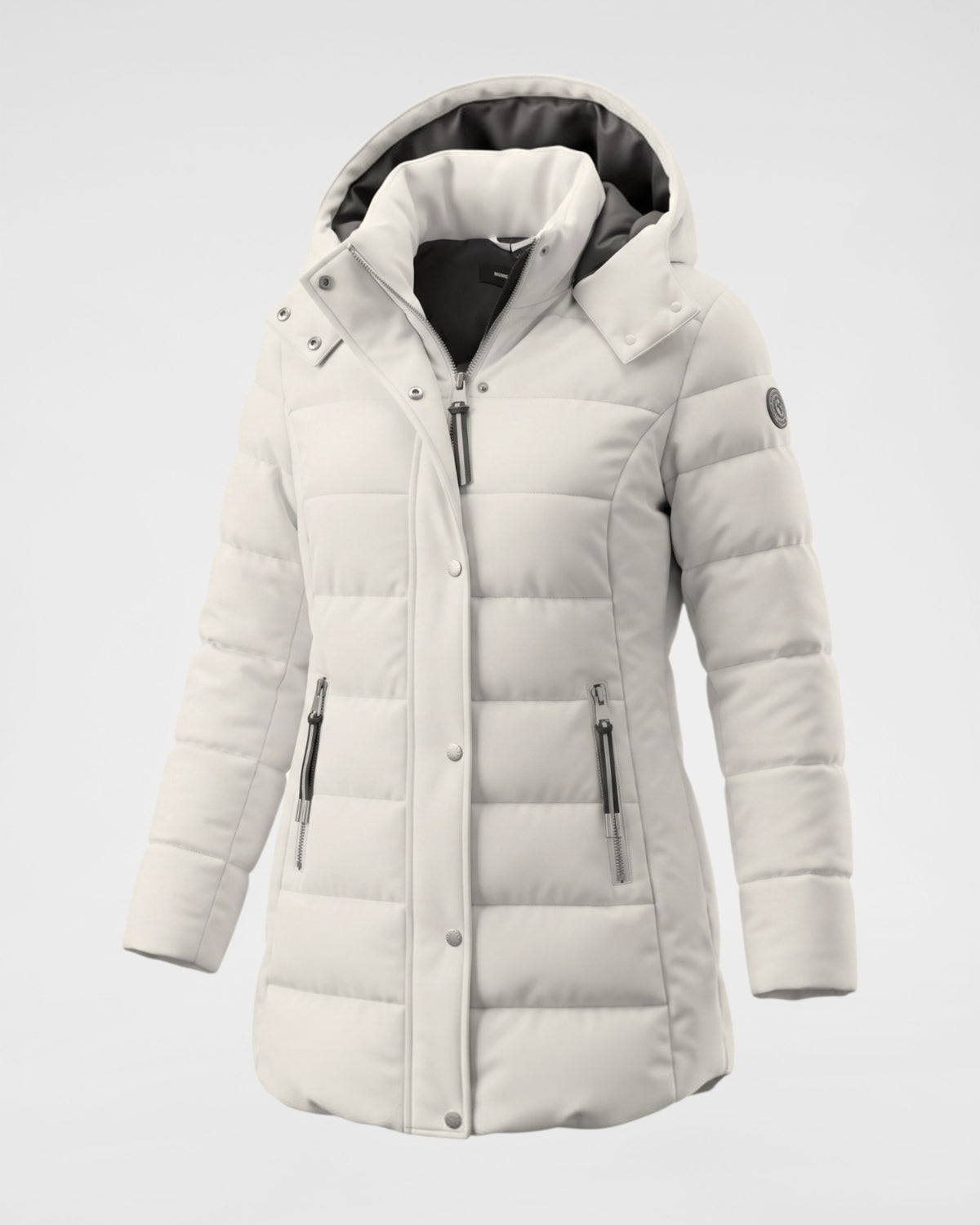 Steppjacke in Crema – Stilvoll, Warm & Wetterfest
