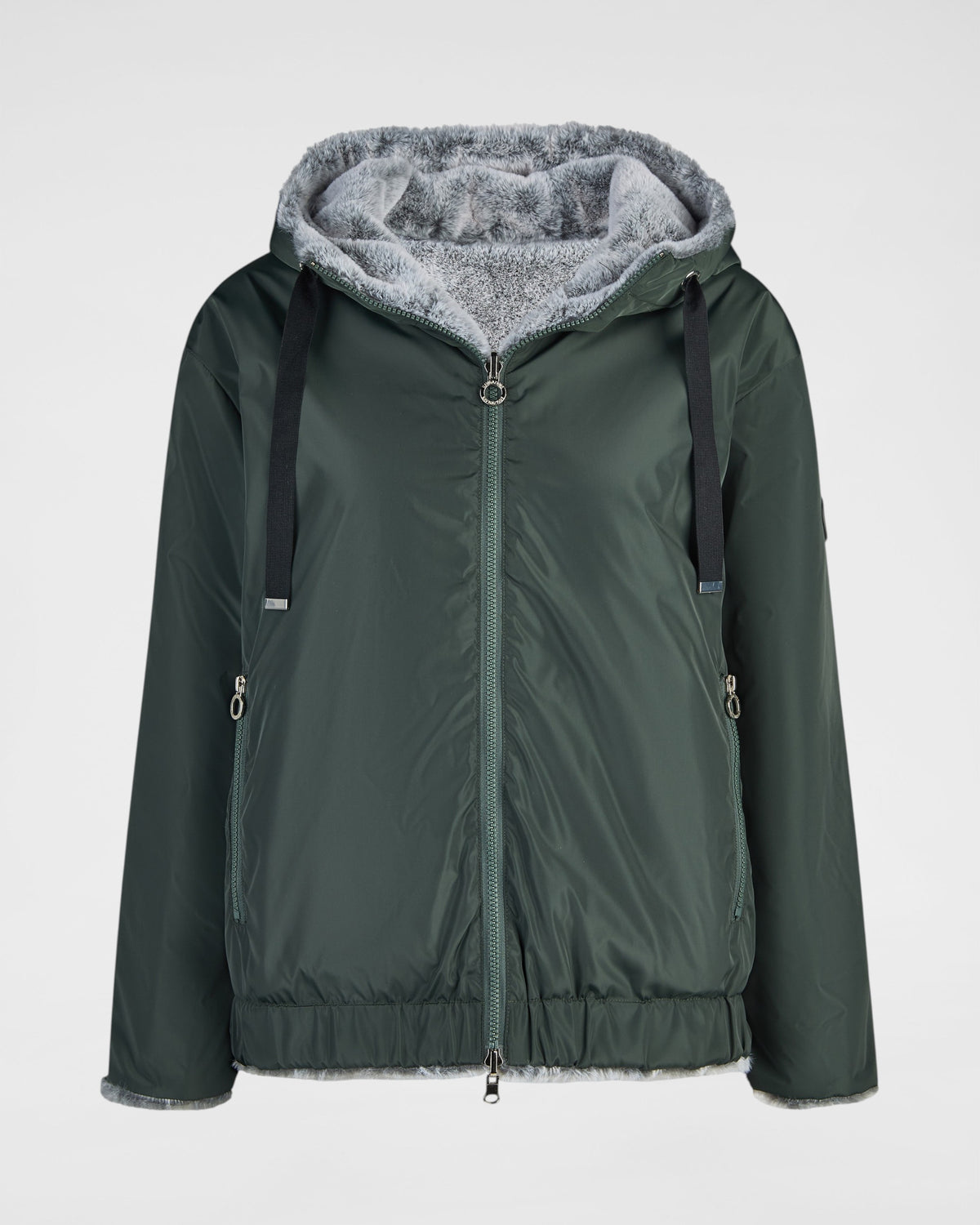 Wendejacke mit Kuschelfell & Kapuze