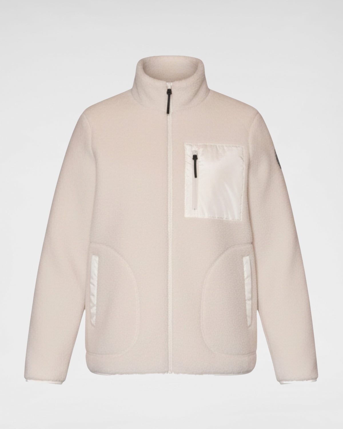 Jacke aus veganem Pelz offwhite