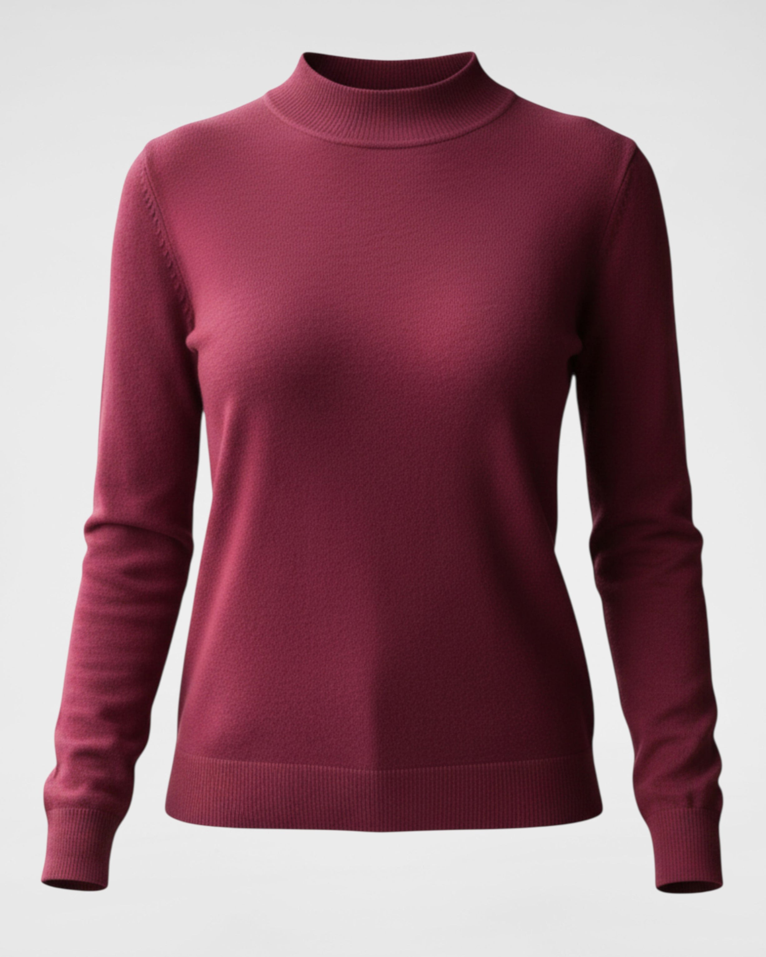 BAMBOO Pullover mit Stehkragen