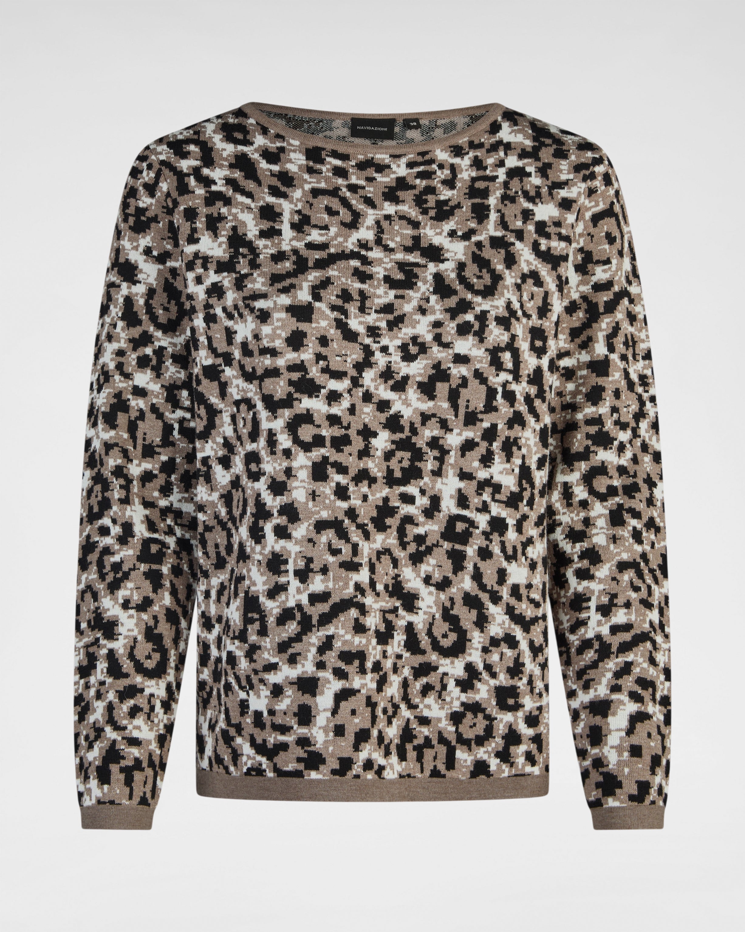 Pullover im Leo-Look