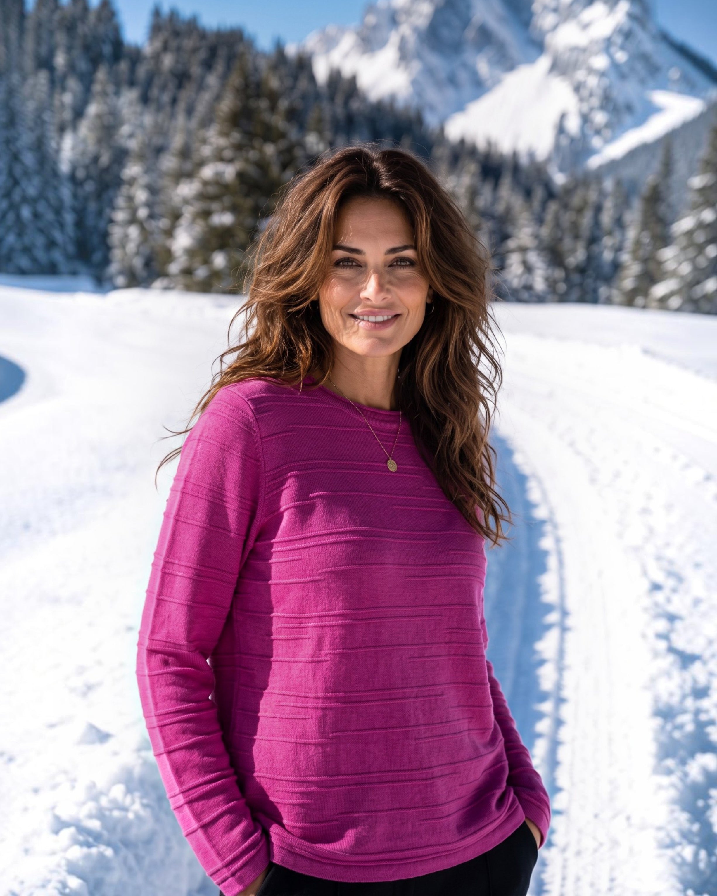Pullover mit Strukturmuster