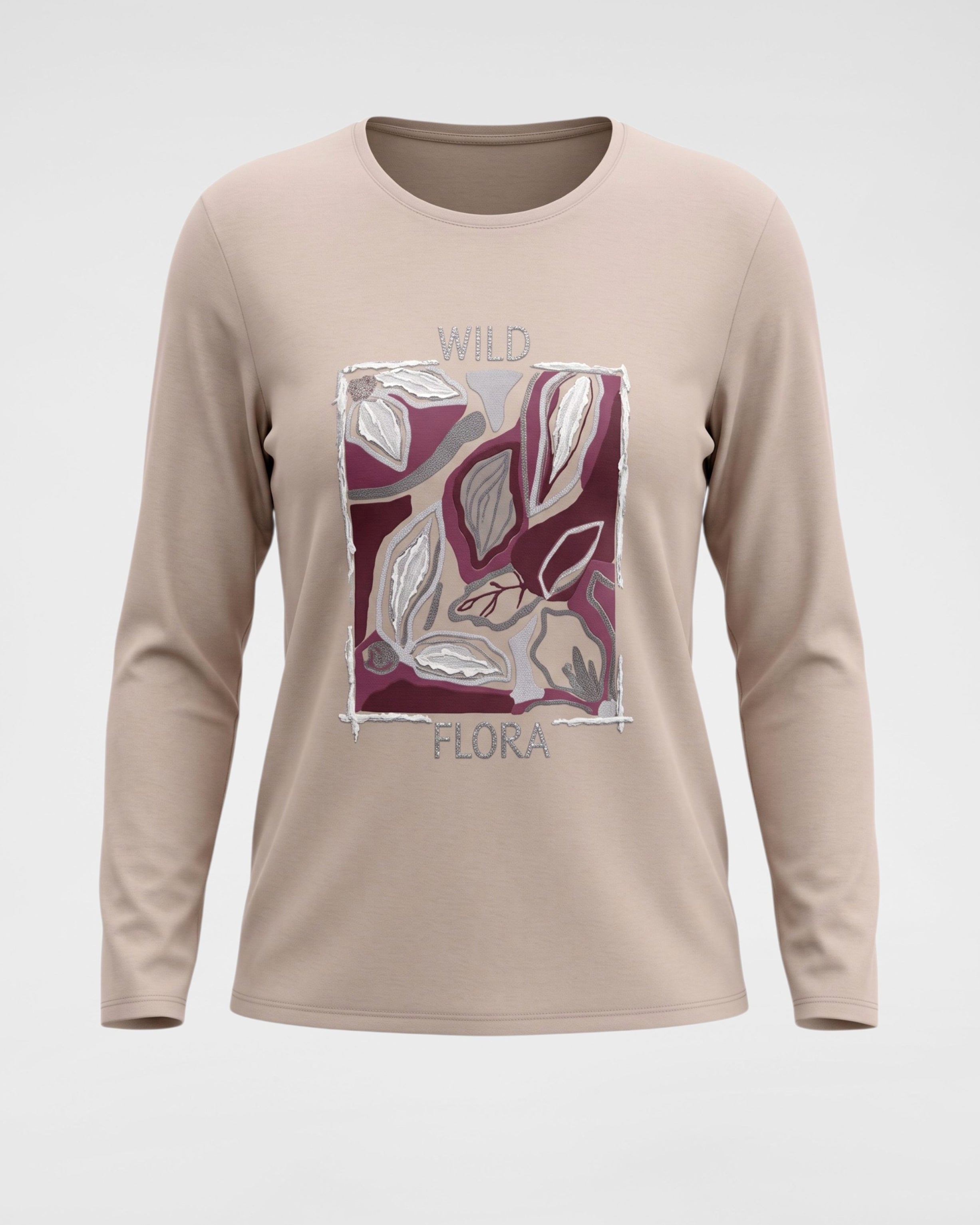Langarmshirt mit künstlerischen Details