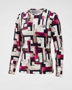 Langarmshirt mit Mosaik-Print