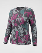 Langarmshirt mit Tropen-Print