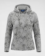 Line-Art Cord Hoodie