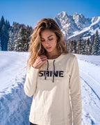 Langarmshirt „SHINE“ mit Leopard-Print & Glitzer