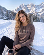 Langarmshirt „SHINE“ mit Leopard-Print & Glitzer