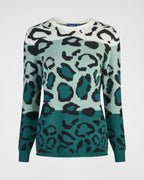 Strickpullover im Leopard-Design