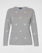 Pullover mit Herz-Muster