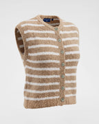 Strickweste mit Streifen