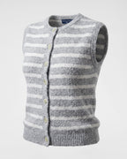 Strickweste mit Streifen