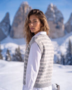 Strickweste mit Streifen