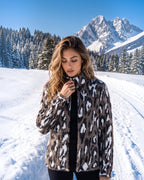 Federhaar Strickjacke