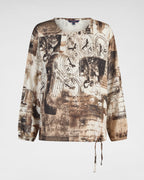 Langarmshirt mit Vintage-Print