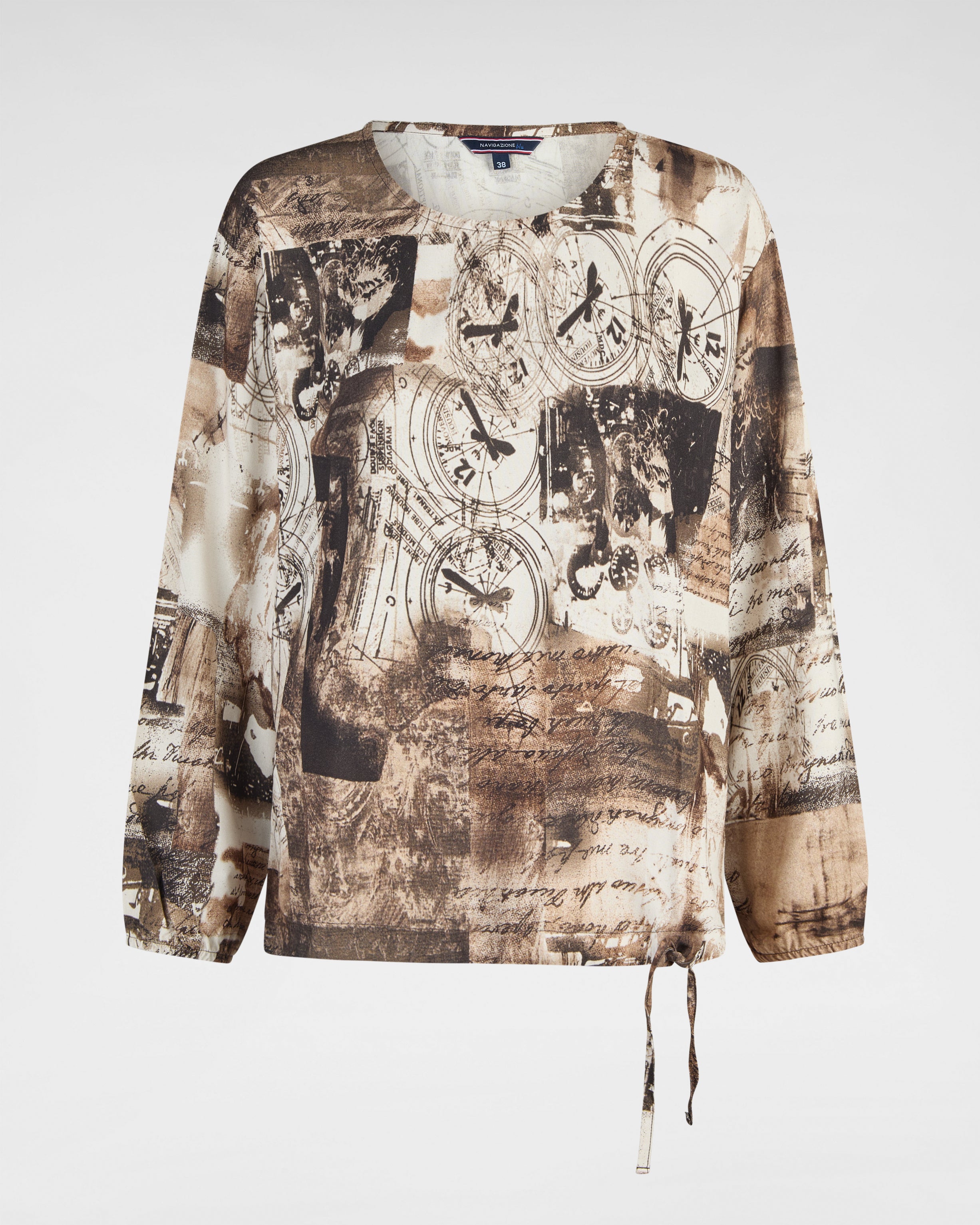 Langarmshirt mit Vintage-Print