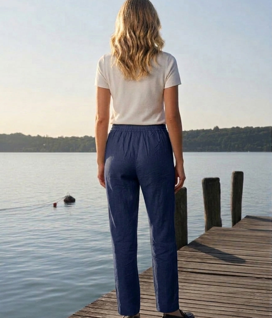 Leinenhose Alena – luftiger Komfort trifft auf stilvolle Eleganz