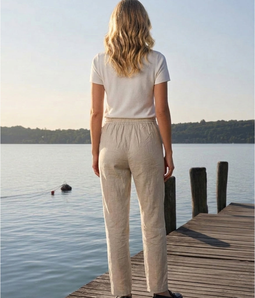 Leinenhose Alena – luftiger Komfort trifft auf stilvolle Eleganz