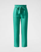 7/8 Stretch Leinenhose mit Gürtel – Stretch-Leinen für Komfort & Style
