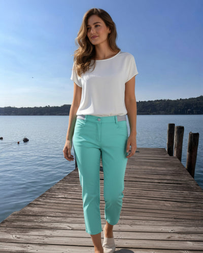 7/8- Hose mit schlankem Bein